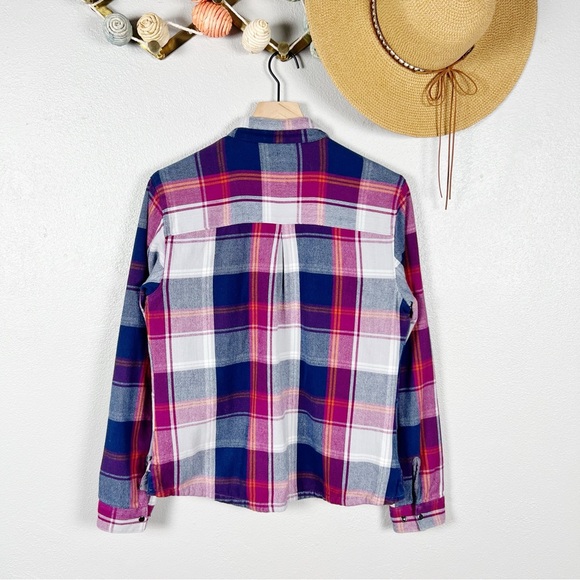 Toad & Co Women's Mojacette Overshirt Jacket Lined Plaid  Shacket Size Medium - Picture 7 of 11